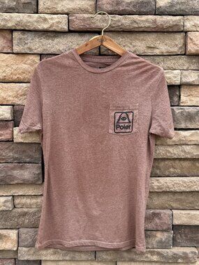 Poler Stuff Men’s Short Sleeve Shirt – Brown – Small